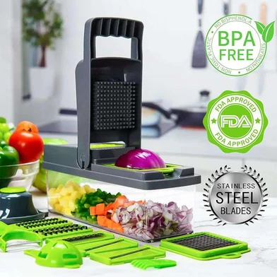 GearUP VC14 Premium 14-in-1 Vegetable and Fruits Multifuction Cutting Slicer Kit