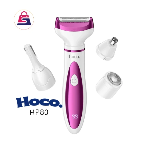 Hoco HP80 4-in-1 Ladies Trimmer & Shaver – Effortless Grooming for Modern Women