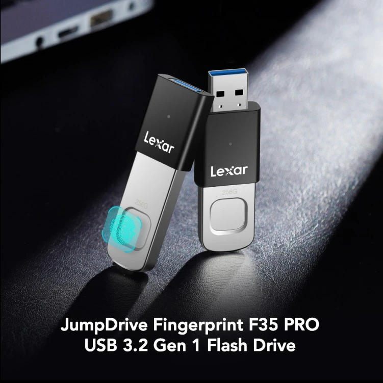 Lexar JumpDrive F35 Pro Fingerprint USB 3.2 Flash Drive