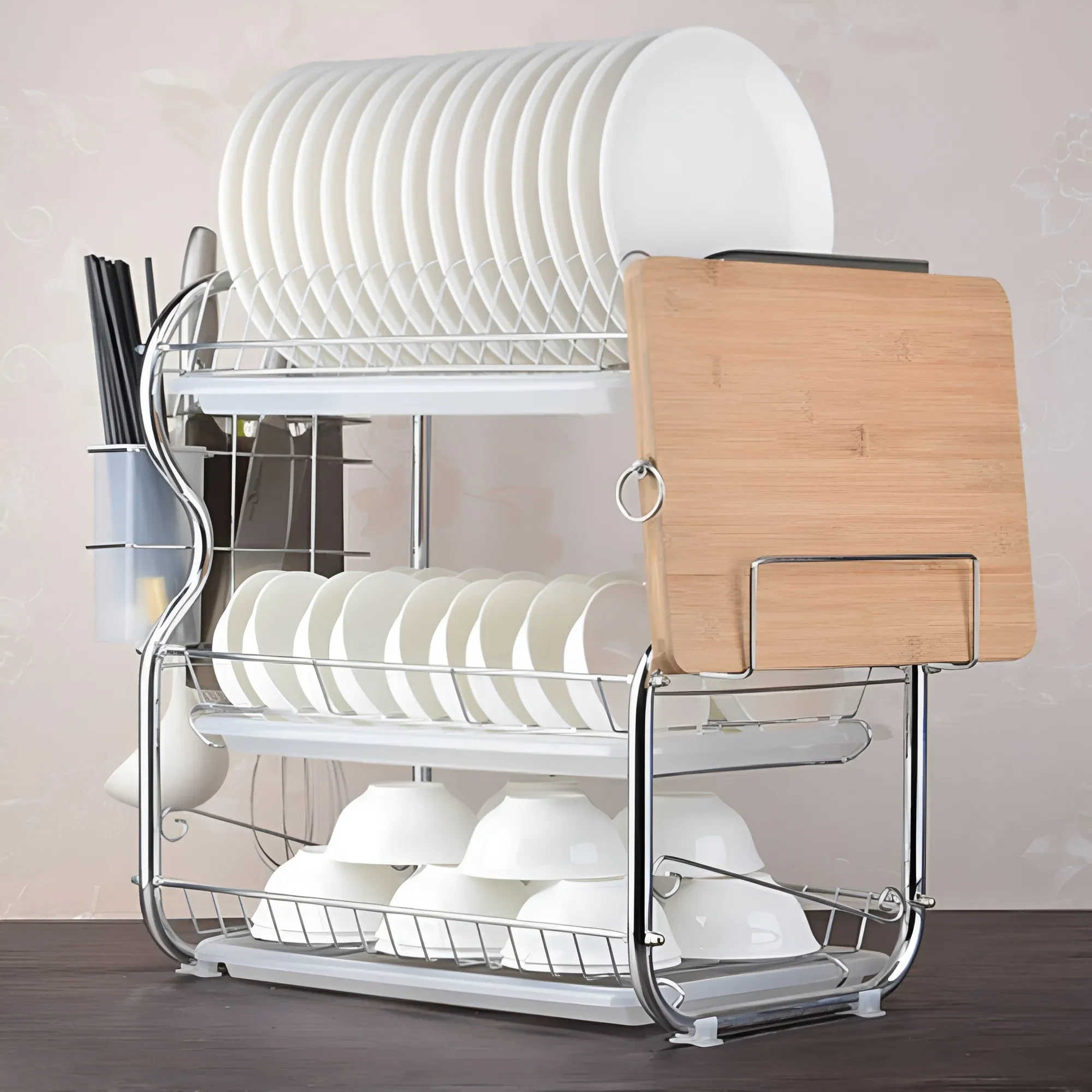 3 Layer Dish Drainer Rack